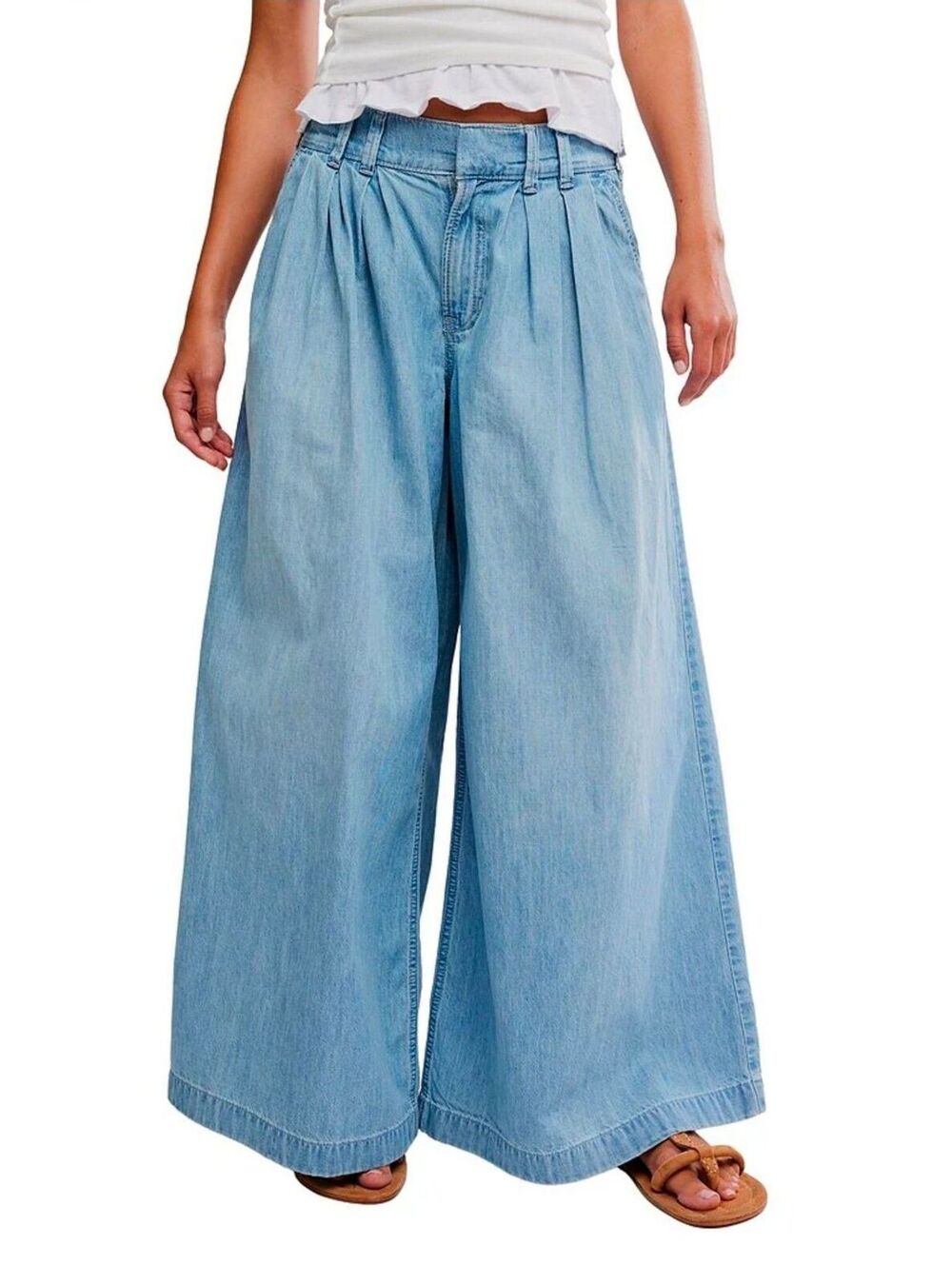 $148| NWT| Sz.S |We The Free Scout Wide Leg Low Rise Denim Jeans
